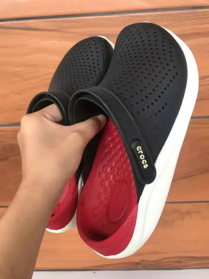 Crocs Literide Comfortable Unisex Red Clogs