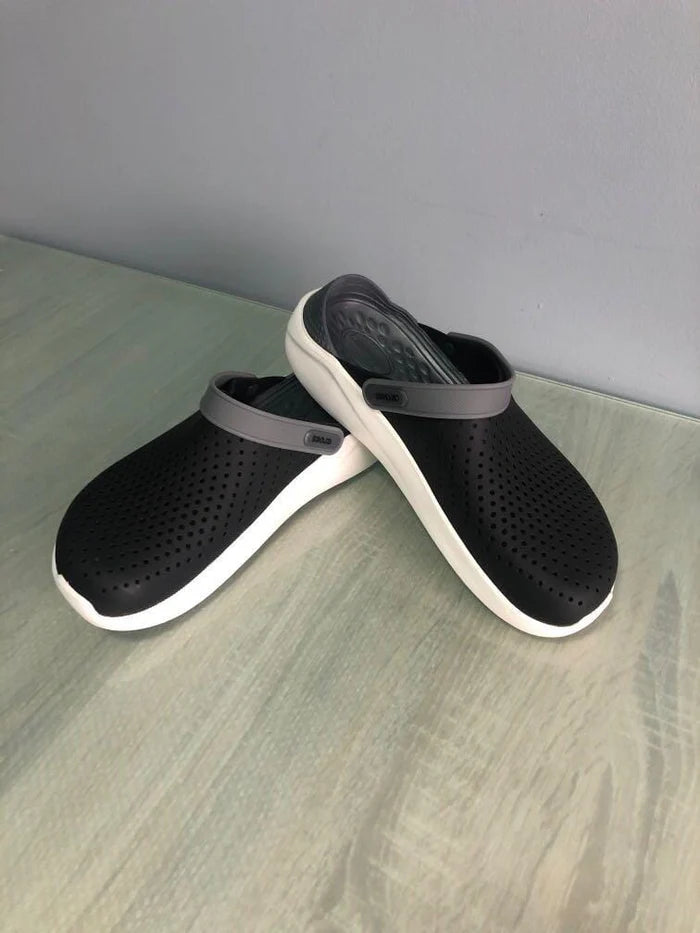 Crocs Literide Comfortable Unisex Black Grey Clogs