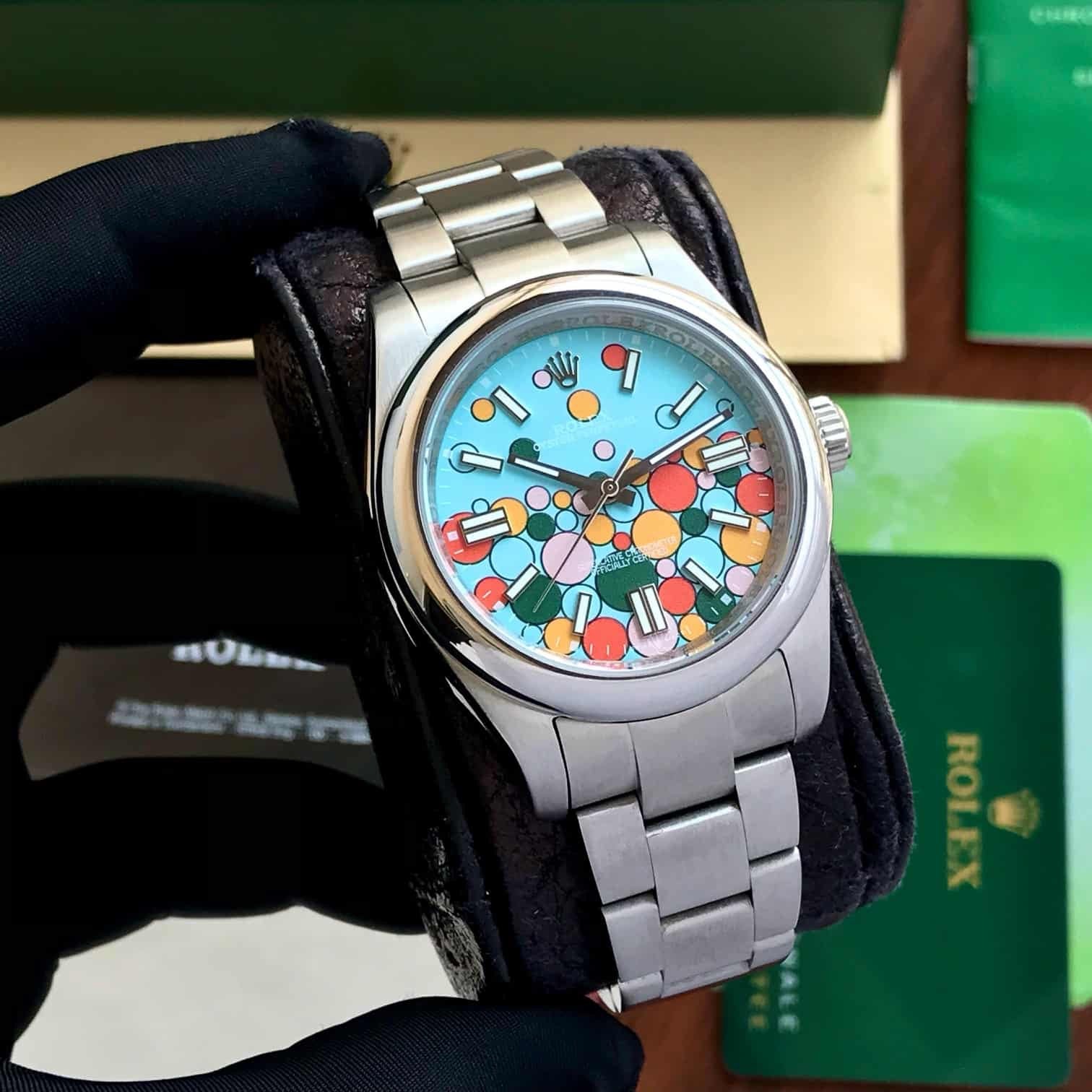 Rolex Perpetual Oyster Bubbles Japanese Automatic Mens Watch