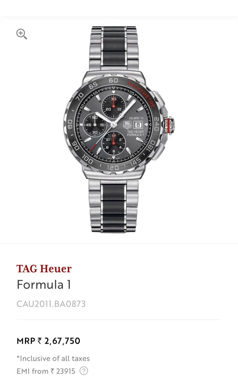 TAG Heuer Formula 1 Black Chronograph