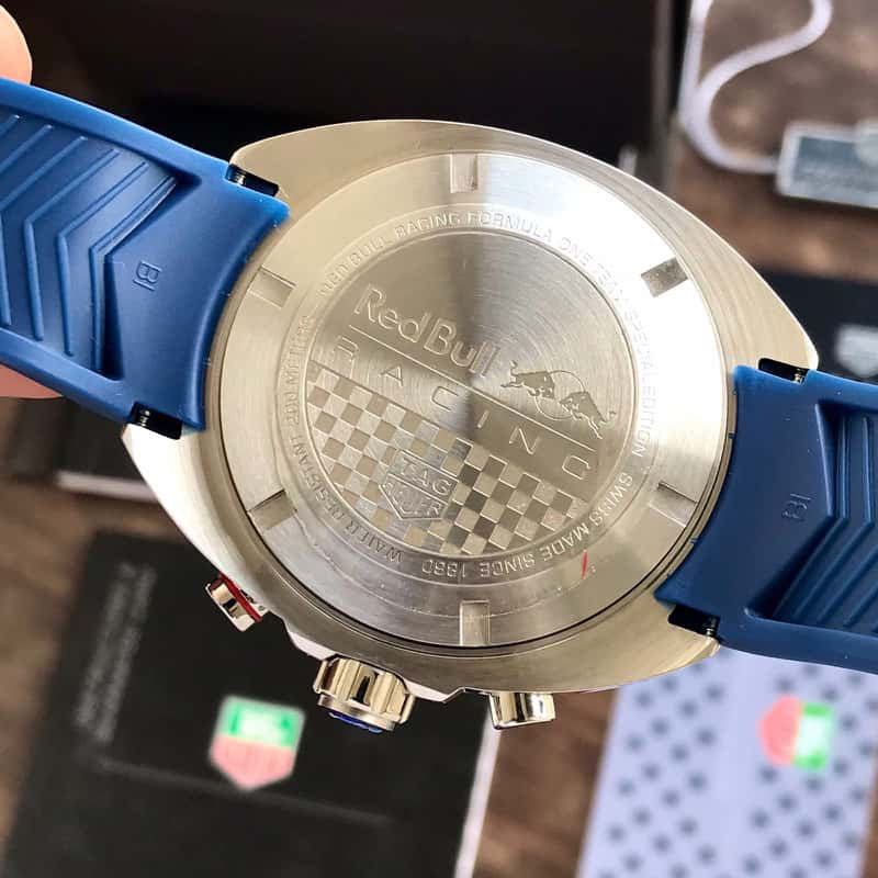 TAG Heuer Formula 1 X Red Bull Racing Blue Rubber Belt Special Edition Master Quality Mens Watch