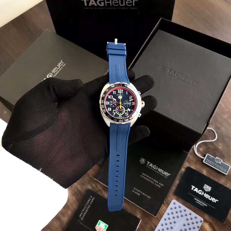 TAG Heuer Formula 1 X Red Bull Racing Blue Rubber Belt Special Edition Master Quality Mens Watch