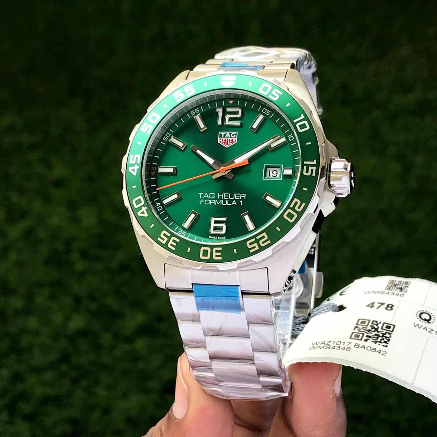 Tag Heuer Formula Limited Edition Green Dial Authentic Quartz Watch For Mens