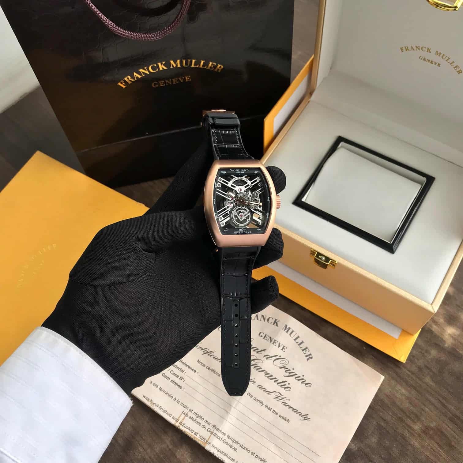 Frank Muller Vanguard Swiss ETA Self Winding Machinery Automatic Mens Watch