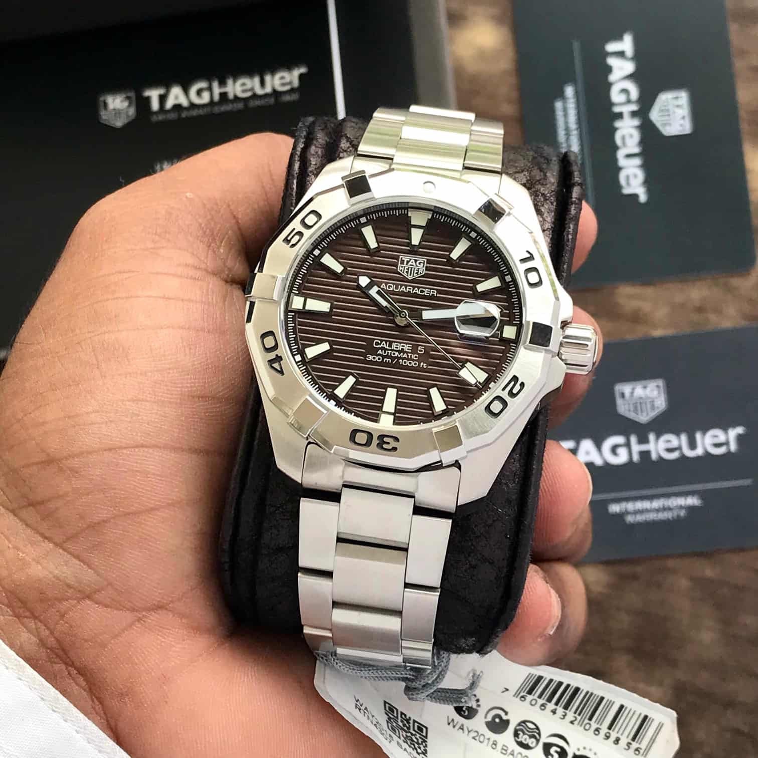Tag Heuer Aquaracer Calibre 5 Sunrey Brown Dial Authentic Quality Men’s Watch