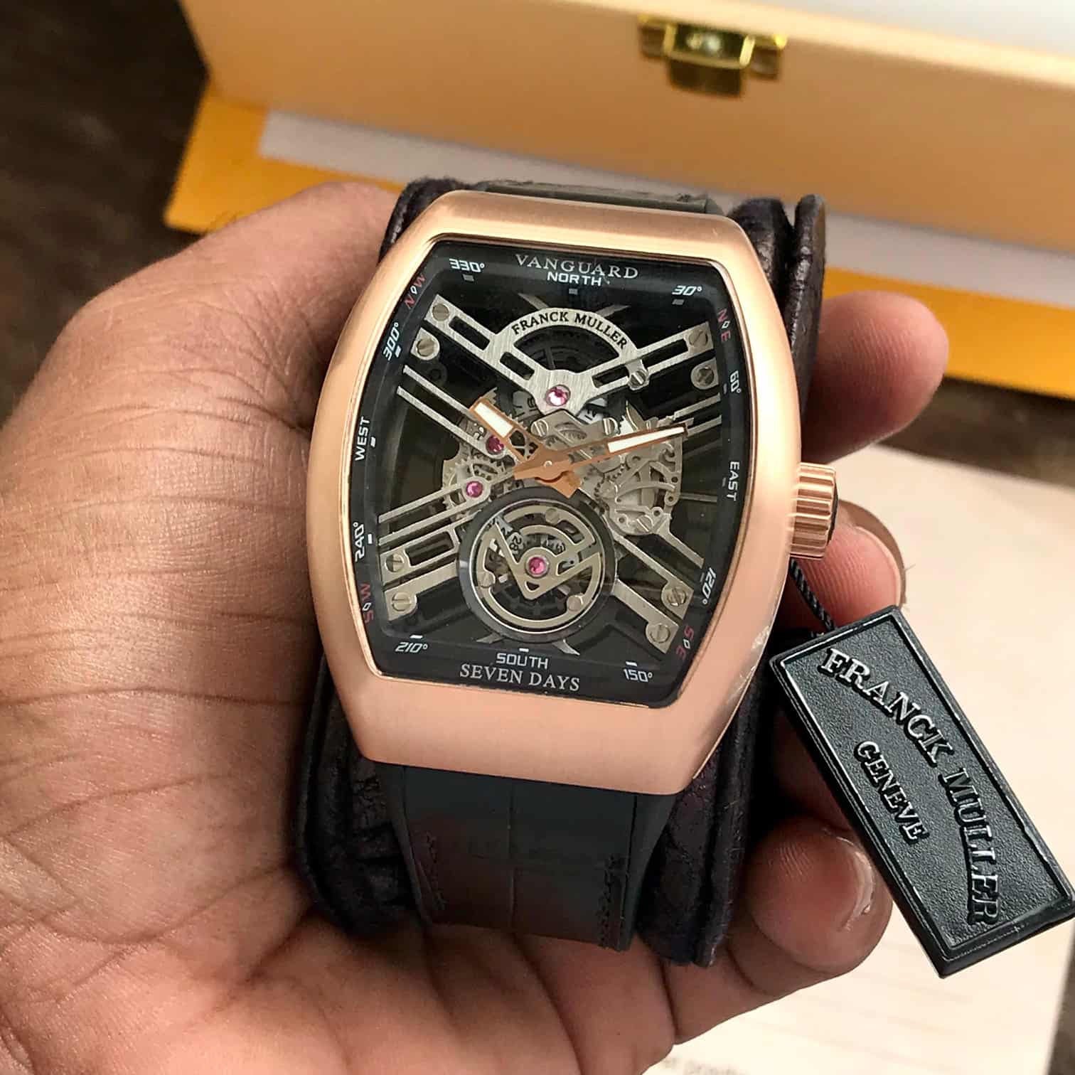 Frank Muller Vanguard Swiss ETA Self Winding Machinery Automatic Mens Watch