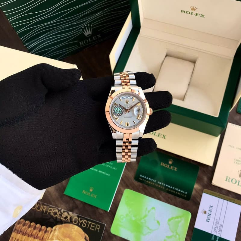 Rolex Day Date 41 Rose gold Two Tone Japanese Master Quality Men’s Watch