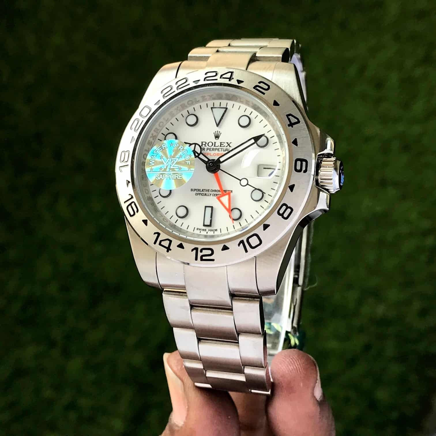 Rolex Explorer || Premiums Automatic Stainless Steel White Dial Mens Watch