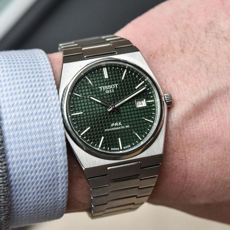Tissot PRX Poweromatic Green Dial 100% Authentic Automatic Men’s Watch
