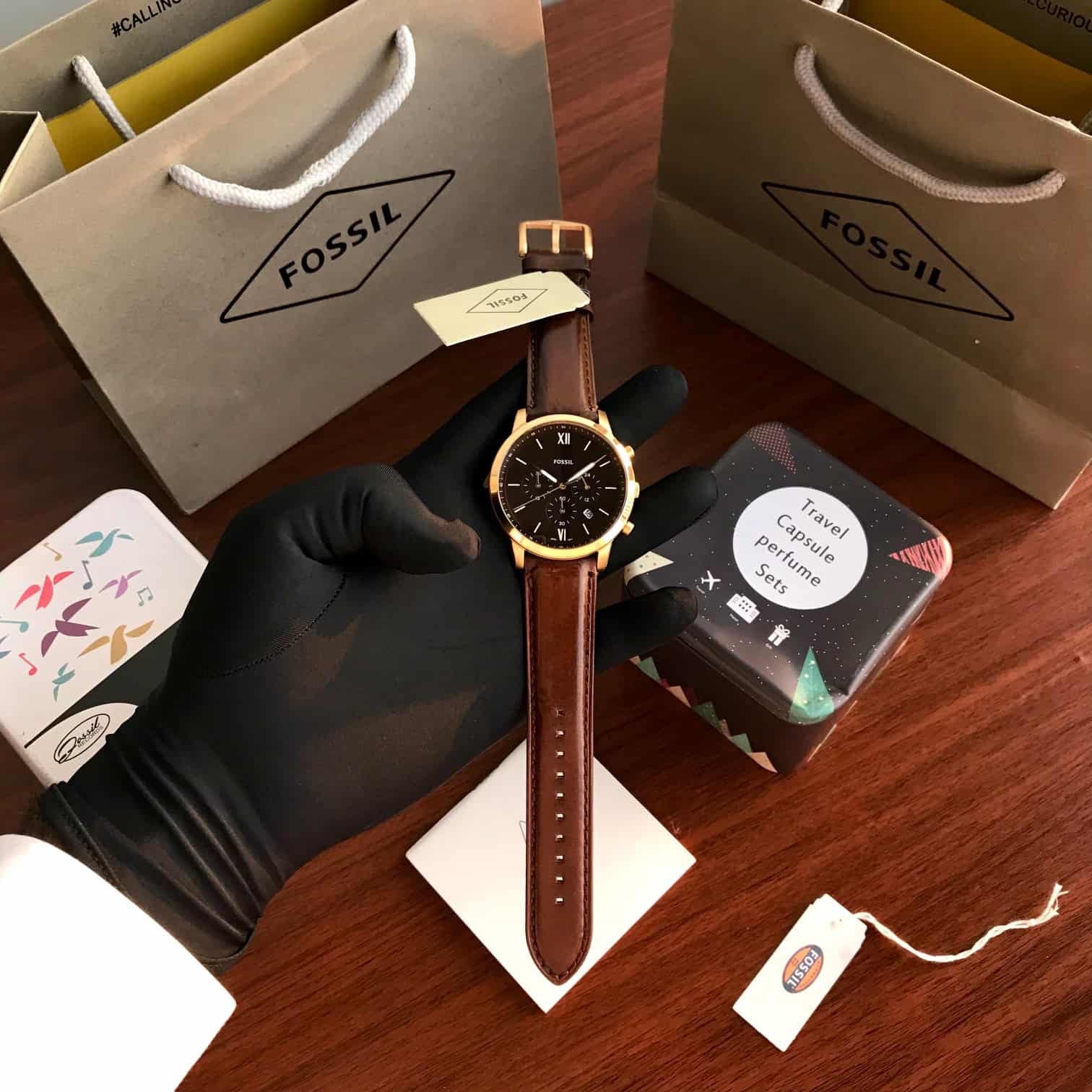 Fossil Gold Brown Belt Analogue Men’s Watch
