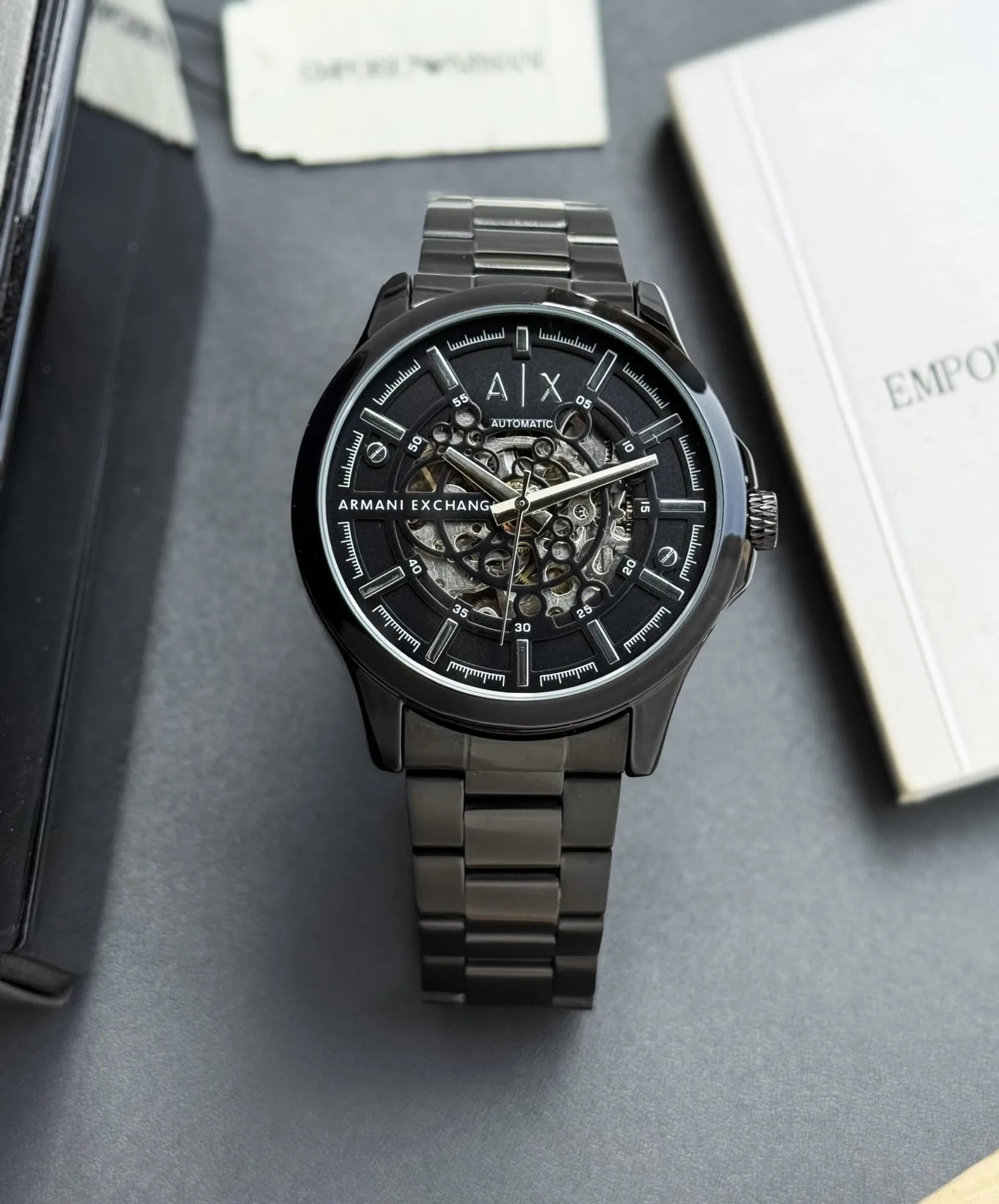 Armani Automatic Black Skeleton