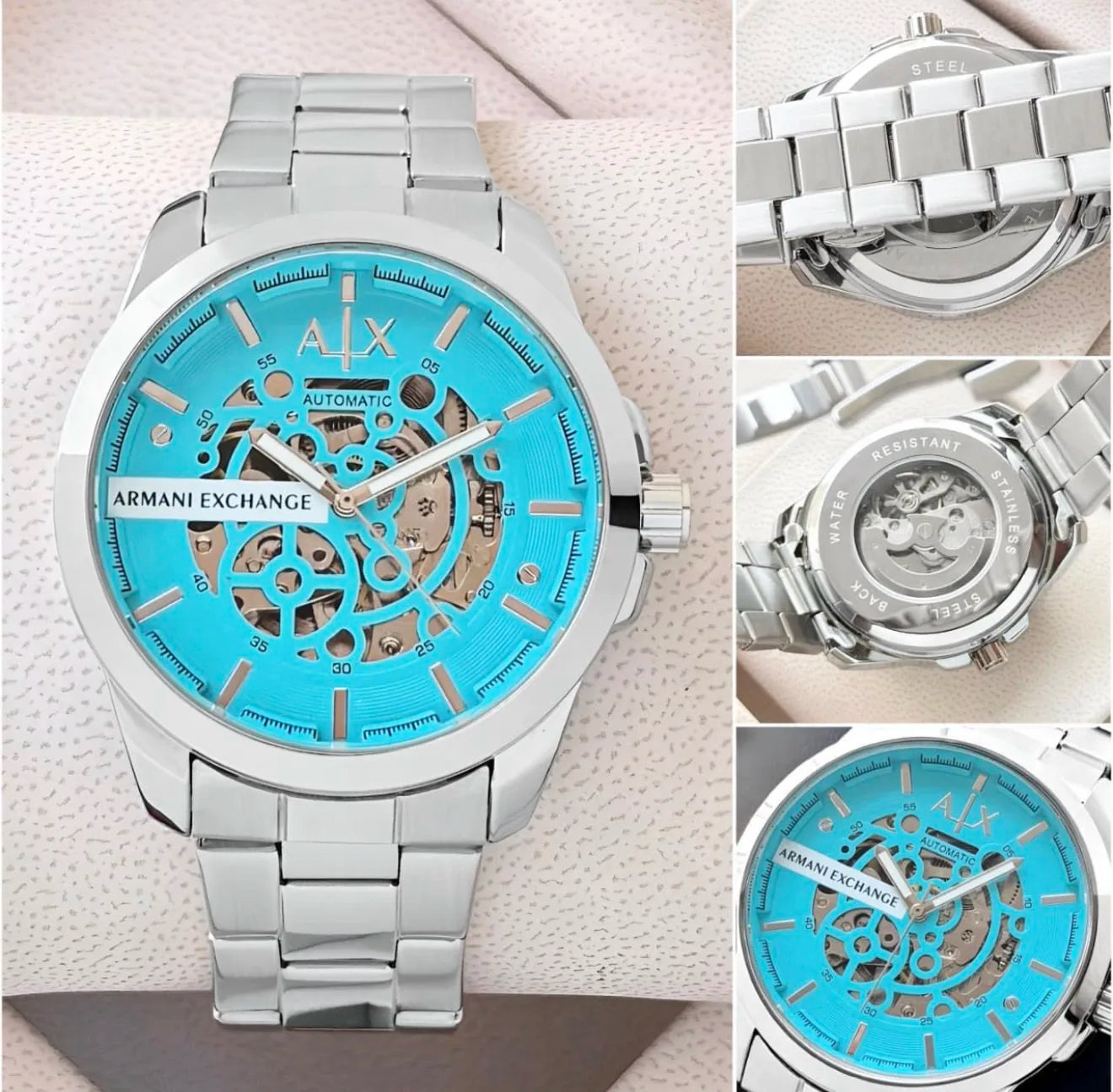 Armani Exchange Hampton Automatic Tiffany Blue
