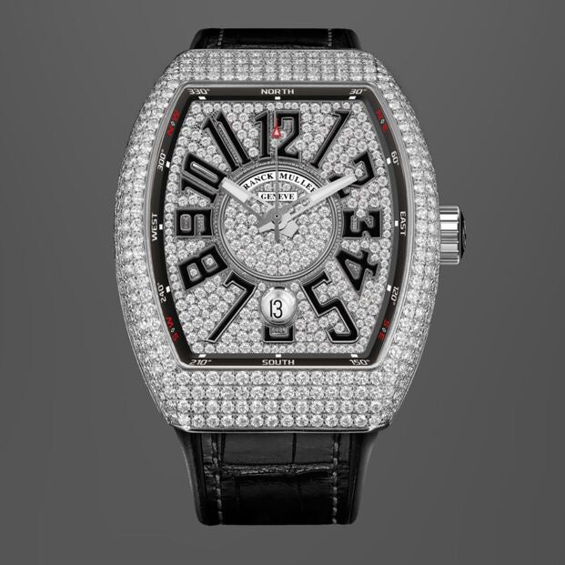 Franck Muller Vanguard Diamonds 43mm Swiss Automatic Machinery Mens Watch