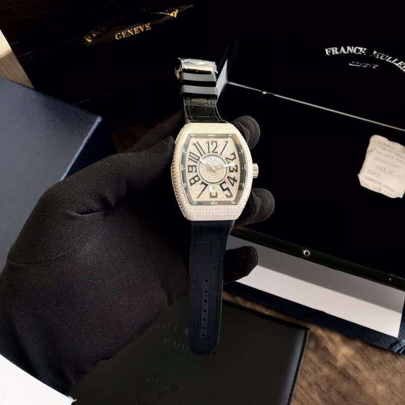 Franck Muller Vanguard Diamonds 43mm Swiss Automatic Machinery Mens Watch