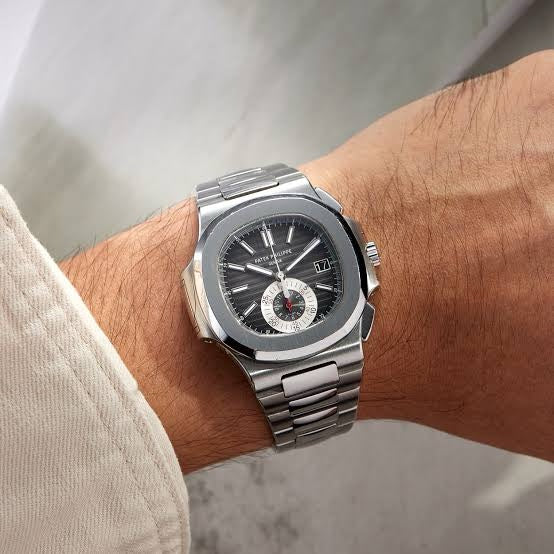 Patek Philippe Nautilus 5980A Stainless Steel Black Dial Automatic Mens Watch