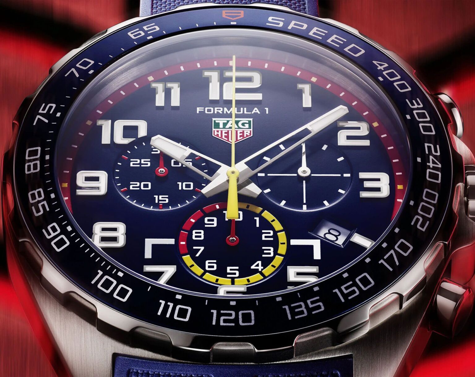 TAG Heuer Formula 1 X Red Bull Racing Blue Rubber Belt Special Edition Master Quality Mens Watch