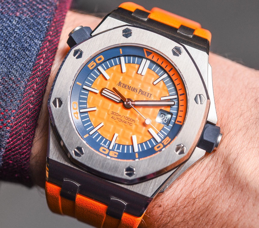 Audemars Piguet Royal Oak Offshore Stainless Steel Orange Dial Automatic Mens Watch