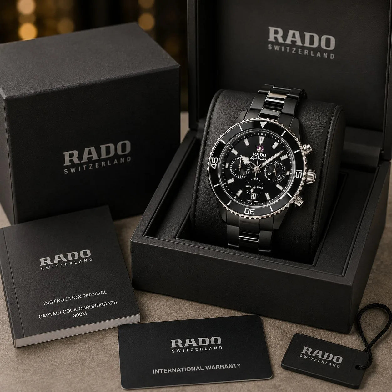 Rado Captain Cook High-Tech Ceramic Chronograph Watch