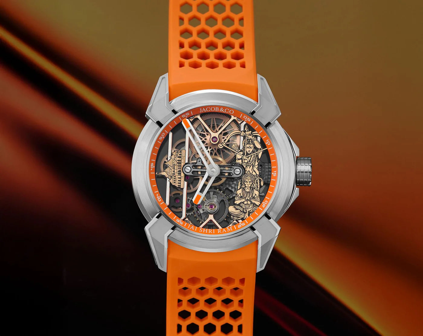 Jacob & Co Epic X Ram Janmabhoomi Rose Gold Edition Watch