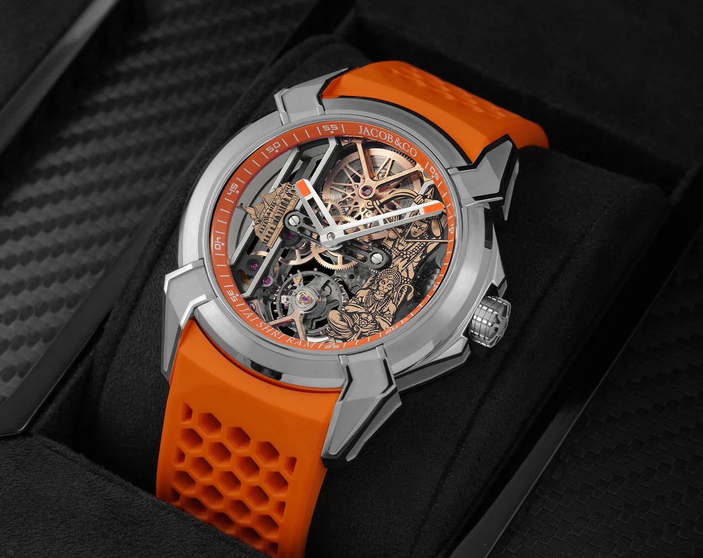 Jacob & Co Epic X Ram Janmabhoomi Rose Gold Edition Watch